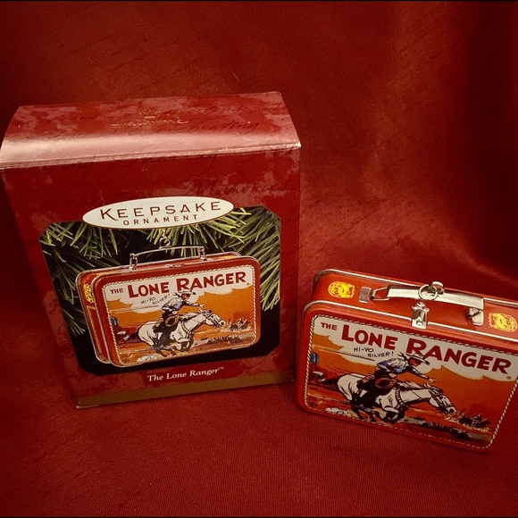 Mini LONE RANGER Lunch Box (2 Sided) Ornament - Picture 2 of 5